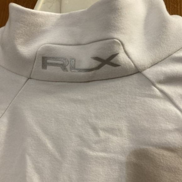 RLX Ralph Lauren Mens Wicking Golf Pullover 1/4 Zip M New White Performance $188 - Picture 5 of 8